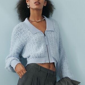 Anthropologie blue sweater